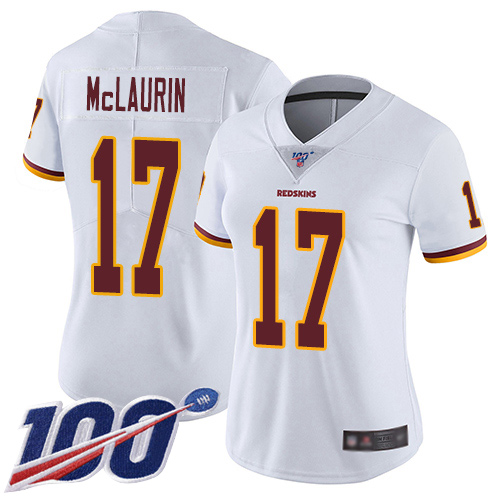 Washington Redskins Limited White Women Terry McLaurin Road Jersey NFL Football #17 100th Season
